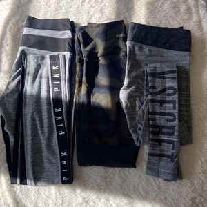 3 Victoria’s Secret leggings
